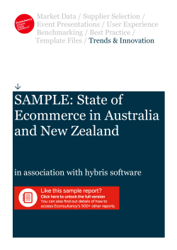The State of Ecommerce in Australia and New Zealand