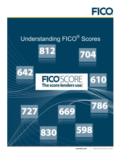 FICO Score 2012 Document Template