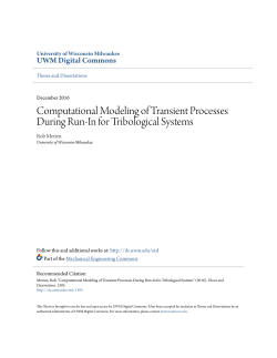 Computational Modeling of Transient Processes During Run