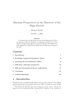 Bayesian Perspectives on the Discovery of the Higgs Particle