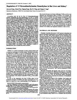 Regulation of A^-Nitrosodimethylamine