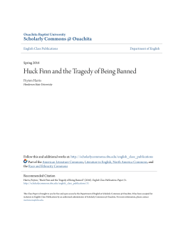 Huck Finn and the Tragedy of Being Banned