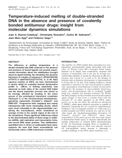 Temperature-induced melting of double