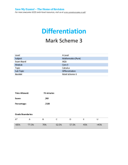 Differentiation MS 3