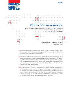 Production as a service - Bibliothek der Friedrich-Ebert
