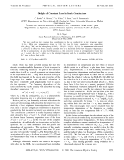 Origin of Constant Loss in Ionic Conductors - E