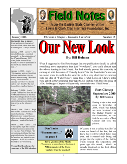 January 2006 - Lewis and Clark Trail Heritage Foundation