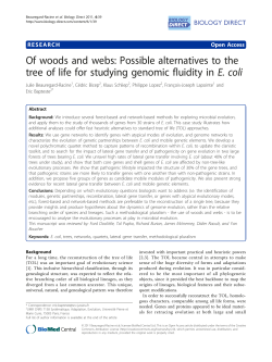 Of woods and webs: possible alternatives to the tree of life for
