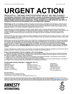 urgent action - Amnesty International
