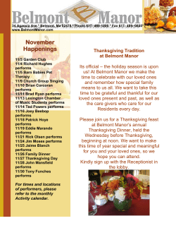 November Happenings