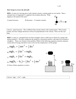 Exam 3 Review