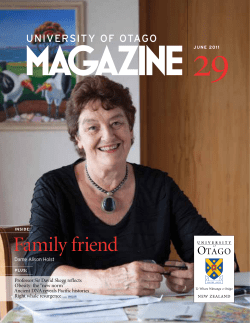 29 magazine - University of Otago