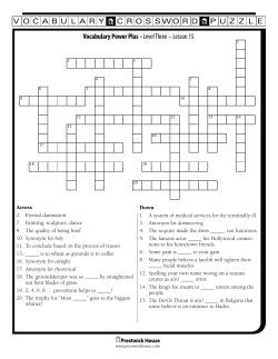 Lesson 15 - Prestwick House