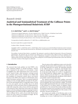 Analytical and Semianalytical Treatment of the Collinear Points in