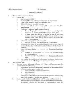 03 Jeffersonian Democracy