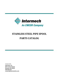 stainless steel pipe spool parts catalog