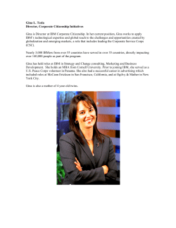 Gina Tesla - Yale World Fellows