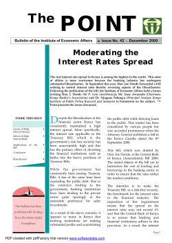 Moderating the Interest Rates Spread