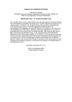 SARAIVA S/A LIVREIROS EDITORES Joint