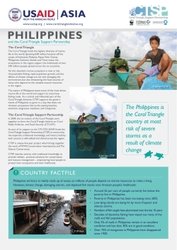 philippines - Coral Triangle Initiative