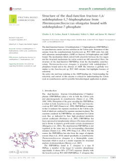 Structure of the dual-function fructose-1, 6/sedoheptulose