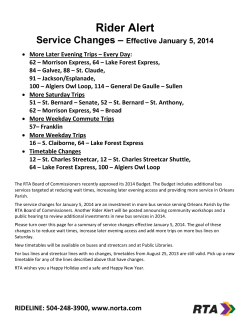 Service Changes