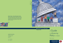 a guide to influencing policy in Ireland