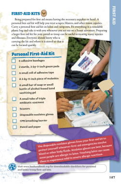 personal first-aid Kit