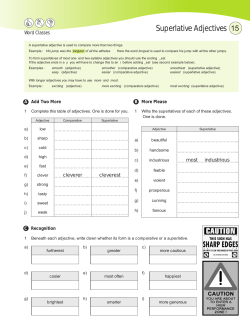 Superlative Adjectives 15