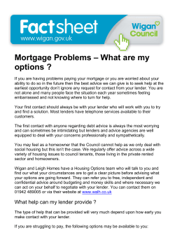 Mortgage problems
