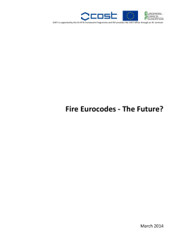 Fire Eurocodes - The Future? - FSv ČVUT -