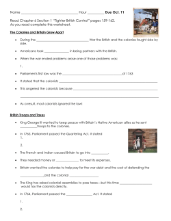 Hour ______ Due Oct. 11 Read Chapter 6 Section 1