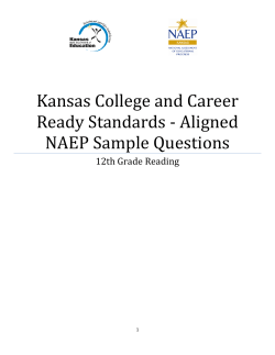 Kansas College and Career Ready Standards - Aligned
