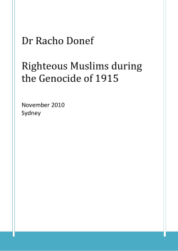 Dr Racho Donef Righteous Muslims during the Genocide of