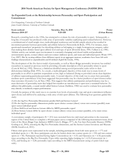 An Expanded Look at the Relationship between Personality and