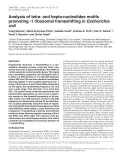 Analysis of tetra-and hepta-nucleotides motifs promoting