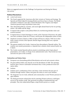 Below are suggested answers to the Challenge Card questions