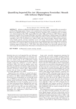 Quantifying Imported Fire Ant (Hymenoptera: Formicidae