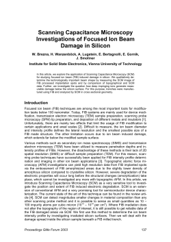 Scanning Capacitance Microscopy Investigations of Focused Ion Beam