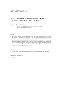nonparametric estimation of the tail-dependence