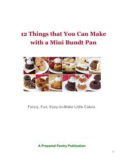 12 Things that You Can Make with a Mini Bundt Pan
