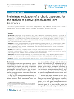 Preliminary evaluation of a robotic apparatus for the analysis of