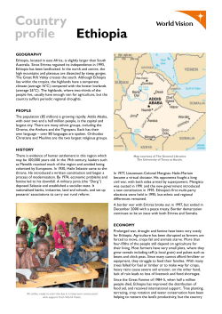 Ethiopia Country Profile