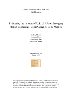 Estimating the Impacts of U.S. LSAPs on Emerging Market