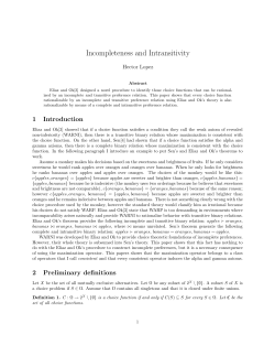 Consistency and Rational Choice