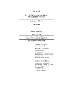 No. 09-700 IN THE SUPREME COURT OF THE UNITED STATES