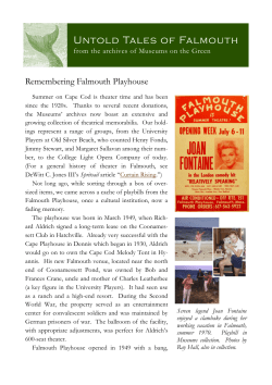 Remembering Falmouth Playhouse