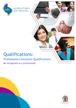 Qualifications - Society of Dyers and Colourists