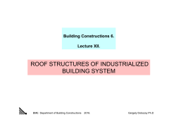 ROOF STRUCTURES OF INDUSTRIALIZED BUILDING SYSTEM