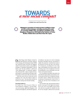 Towards a new social compact